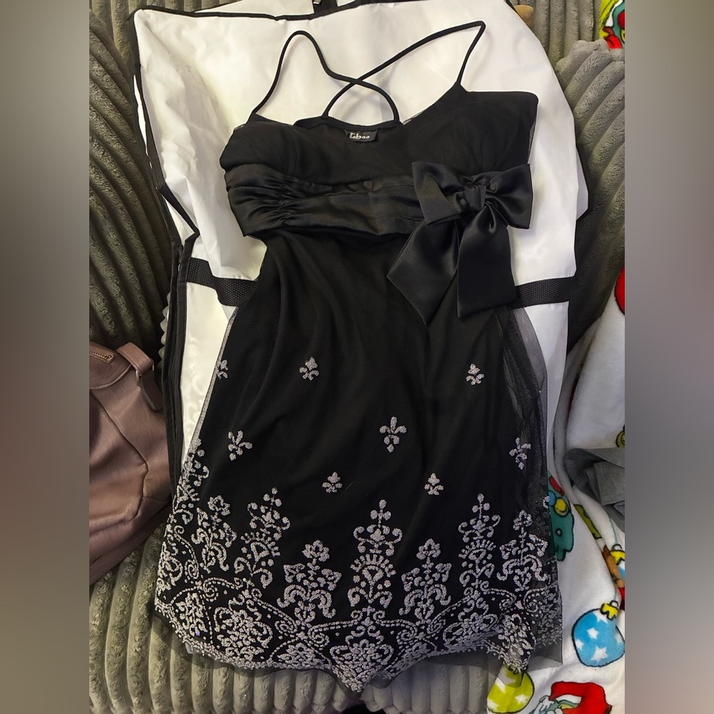 Taboo Black Strappy Dress